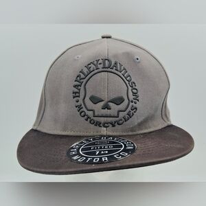 Harley-Davidson Gray and Brown Cap